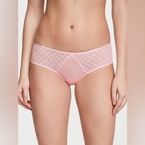 VICTORIA’S SECRET Icon Lace Cheeky Panty in Pink Sz M NWT